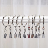 Max Pack of 10, Smooth Metal Curtain Rings Rod Pole Silver - 38mm - Aladdin Shoppers
