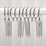 Max Pack of 10, Smooth Metal Curtain Rings Rod Pole Silver - 38mm - Aladdin Shoppers