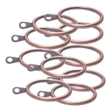 Max Pack of 10, Smooth Metal Curtain Rings Rod Pole Copper - 32mm - Aladdin Shoppers