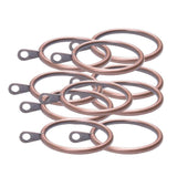 Max Pack of 10, Smooth Metal Curtain Rings Rod Pole Copper - 32mm - Aladdin Shoppers
