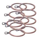 Max Pack of 10, Smooth Metal Curtain Rings Rod Pole Copper - 32mm - Aladdin Shoppers