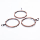 Max Pack of 10, Smooth Metal Curtain Rings Rod Pole Copper - 38mm - Aladdin Shoppers