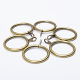 Max Pack of 10, Smooth Metal Curtain Rings Rod Pole Bronze - 28mm - Aladdin Shoppers