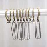 Max Pack of 10, Smooth Metal Curtain Rings Rod Pole Bronze - 28mm - Aladdin Shoppers