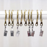 Max Pack of 10, Smooth Metal Curtain Rings Rod Pole Bronze - 28mm - Aladdin Shoppers