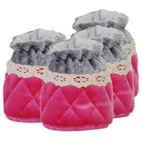 Max 4 Pieces Non Slip Chair Leg Floor Protectors Caps Cloth Socks Hot Pink - Aladdin Shoppers