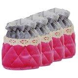 Max 4 Pieces Non Slip Chair Leg Floor Protectors Caps Cloth Socks Hot Pink - Aladdin Shoppers