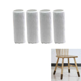 4x11cm Furniture Feet Caps Covers/Knitted Chair Leg Socks White