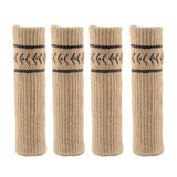 Max Furniture Feet Caps Covers/Knitted Chair Leg Socks 3x11cm Khaki _2 - Aladdin Shoppers