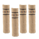 Max Furniture Feet Caps Covers/Knitted Chair Leg Socks 3x11cm Khaki _2 - Aladdin Shoppers