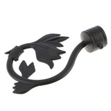Max 1Pcs Curtain Rod Head/Ends/Drapery Pole Finals Dia 28mm Black Tail - Aladdin Shoppers