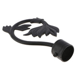 Max 1Pcs Curtain Rod Head/Ends/Drapery Pole Finals Dia 28mm Black Tail - Aladdin Shoppers