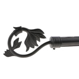 Max 1Pcs Curtain Rod Head/Ends/Drapery Pole Finals Dia 28mm Black Tail - Aladdin Shoppers
