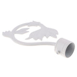 Max 1Pcs Curtain Rod Head/Ends/Drapery Pole Finals Dia 28mm White Tail - Aladdin Shoppers