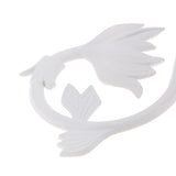 Max 1Pcs Curtain Rod Head/Ends/Drapery Pole Finals Dia 28mm White Tail - Aladdin Shoppers