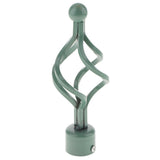 Max 28mm Decorative Window Curtain Pole Finial Drapery Rod Head End Caps Green D