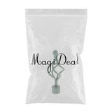 Max 28mm Decorative Window Curtain Pole Finial Drapery Rod Head End Caps Green D