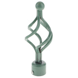 Max 28mm Decorative Window Curtain Pole Finial Drapery Rod Head End Caps Green D