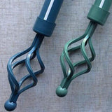 Max 28mm Decorative Window Curtain Pole Finial Drapery Rod Head End Caps Green D