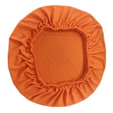 Spandex Stretch Chair Seat Cover Dining Room Chair Slipcover Orange