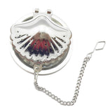 Max Stainless Steel Tea Infuser Filter Strainer  Shell Shape - Silver