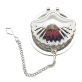 Max Stainless Steel Tea Infuser Filter Strainer  Shell Shape - Silver
