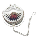 Max Stainless Steel Tea Infuser Filter Strainer  Shell Shape - Silver