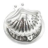 Max Stainless Steel Tea Infuser Filter Strainer  Shell Shape - Silver