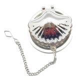 Max Stainless Steel Tea Infuser Filter Strainer  Shell Shape - Silver