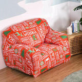 Max All-inclusive Couch Sofa Cover Slipcover for Christmas Words_1 Seater
