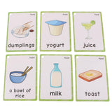 Max 35Pcs Kids Early Educational English Sight Word Flash Cards About Food - Aladdin Shoppers