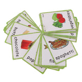 Max 35Pcs Kids Early Educational English Sight Word Flash Cards About Food - Aladdin Shoppers