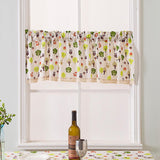 Max Cafe Window Curtain Semi-Sheer Kitchen Curtain Tier Forest Fairy - 74x91cm - Aladdin Shoppers