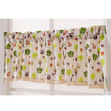 Max Cafe Window Curtain Semi-Sheer Kitchen Curtain Tier Forest Fairy - 74x91cm - Aladdin Shoppers