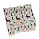 Max Cafe Window Curtain Semi-Sheer Kitchen Curtain Tier Elk - 74x91cm - Aladdin Shoppers