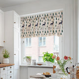 Max Cafe Window Curtain Semi-Sheer Kitchen Curtain Tier Elk - 74x91cm - Aladdin Shoppers