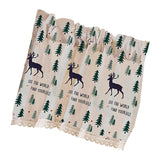 Max Cafe Window Curtain Semi-Sheer Kitchen Curtain Tier Elk - 74x91cm - Aladdin Shoppers