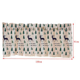 Max Cafe Window Curtain Semi-Sheer Kitchen Curtain Tier Elk - 130x41cm - Aladdin Shoppers