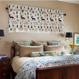 Max Cafe Window Curtain Semi-Sheer Kitchen Curtain Tier Elk - 130x41cm - Aladdin Shoppers