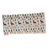 Max Cafe Window Curtain Semi-Sheer Kitchen Curtain Tier Elk - 137x61cm - Aladdin Shoppers