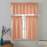 Max Window Voile Sheer Curtain Valance Tiers Pink_132x46cm - Aladdin Shoppers