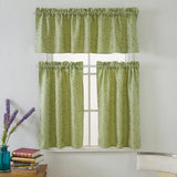 Max Window Voile Sheer Curtain Valance Tiers Green_132x90cm - Aladdin Shoppers
