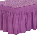 Max SPA Massage Table Skirt Beauty Bed Cover Linen Valance Sheet Lilac - Aladdin Shoppers