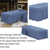 Max SPA Massage Table Skirt Beauty Bed Cover Linen Valance Sheet Blue - Aladdin Shoppers