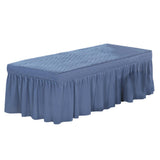 Max SPA Massage Table Skirt Beauty Bed Cover Linen Valance Sheet Blue - Aladdin Shoppers