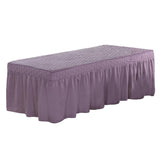 Max SPA Massage Table Skirt Beauty Bed Cover Linen Valance Sheet Purple - Aladdin Shoppers