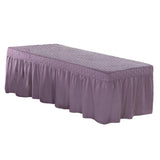 Max SPA Massage Table Skirt Beauty Bed Cover Linen Valance Sheet Purple - Aladdin Shoppers