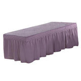 Max SPA Massage Table Skirt Beauty Bed Cover Linen Valance Sheet Purple - Aladdin Shoppers