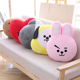 Maxbell Original Plush Pillows Cushion Dolls, Kpop Bangtan Boys Bt21 02 Light Grey