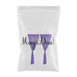 Maxbell 2 Panel Kitchen Curtain Sheer Door Window Voile Drape Purple - 200x270cm